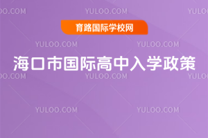 海口市国际高中入学政策