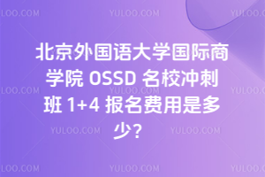 北京外国语大学国际商学院OSSD名校冲刺班1+4报名费用是多少？