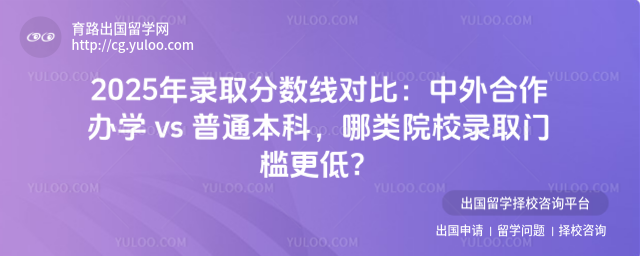 中外合作办学录取分数线