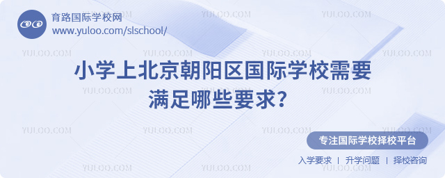 小学上北京朝阳区国际学校需要满足哪些要求