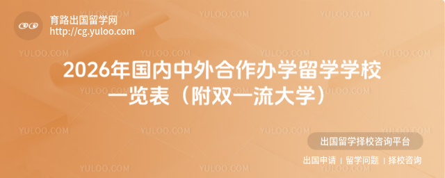 国内中外合作办学留学学校