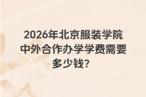 2026年北京服装学院中外合作办学学费需要多少钱？