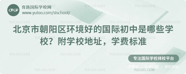 北京市朝阳区环境好的国际初中是哪些学校