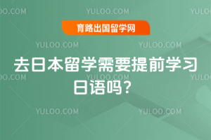 去日本留学需要提前学习日语吗?