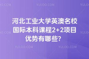 河北工业大学英澳名校国际本科课程2+2项目优势有哪些？