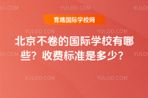 北京不卷的国际学校有哪些?收费标准是多少?