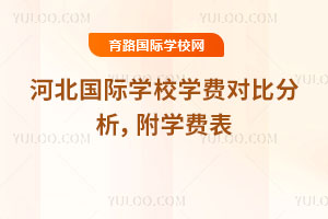 河北国际学校学费对比分析,附2026学年学费表