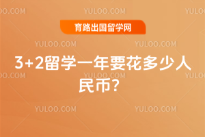 3+2留学一年要花多少人民币?