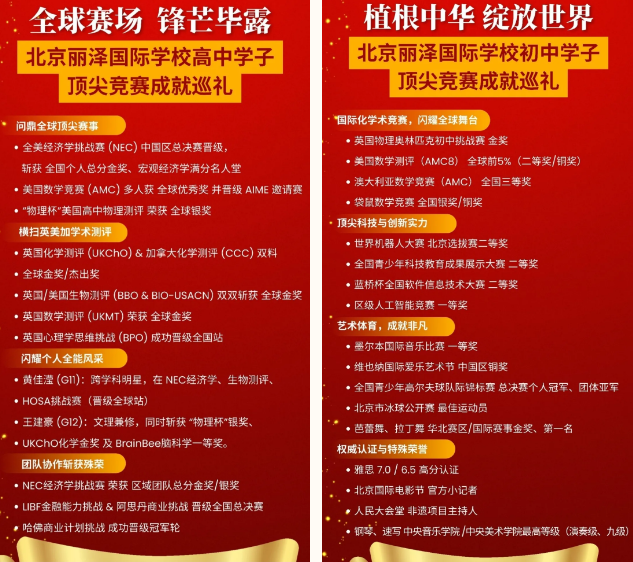 北京丽泽国际学校成绩