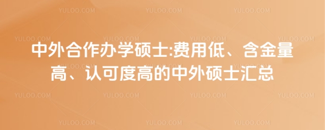 中外合作办学硕士费用低含金量高.jpg