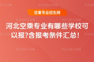河北空乘專業(yè)有哪些學(xué)校可以報(bào)?含報(bào)考條件匯總!