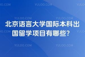 北京语言大学国际本科出国留学项目有哪些？