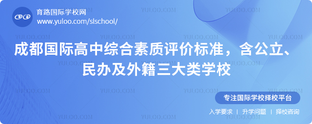 2026年成都国际高中综合素质评价标准