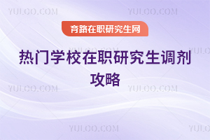 2026热门学校在职研究生调剂攻略