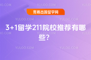 3+1��ѧ211ԺУ�Ƽ�����Щ��