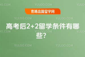 2026年高考后2+2留学条件有哪些?